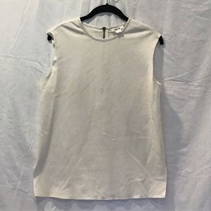 Helmut Lang Cotton Top with Leather Neckband